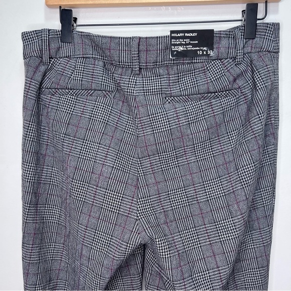 Hilary Radley Academia Plaid Trouser Pants Size 8 NWT - Picture 4 of 7
